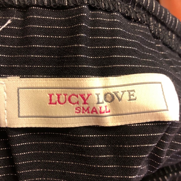 NWT Lucy Love Pinstripe Strapless  Dress - Picture 8 of 13